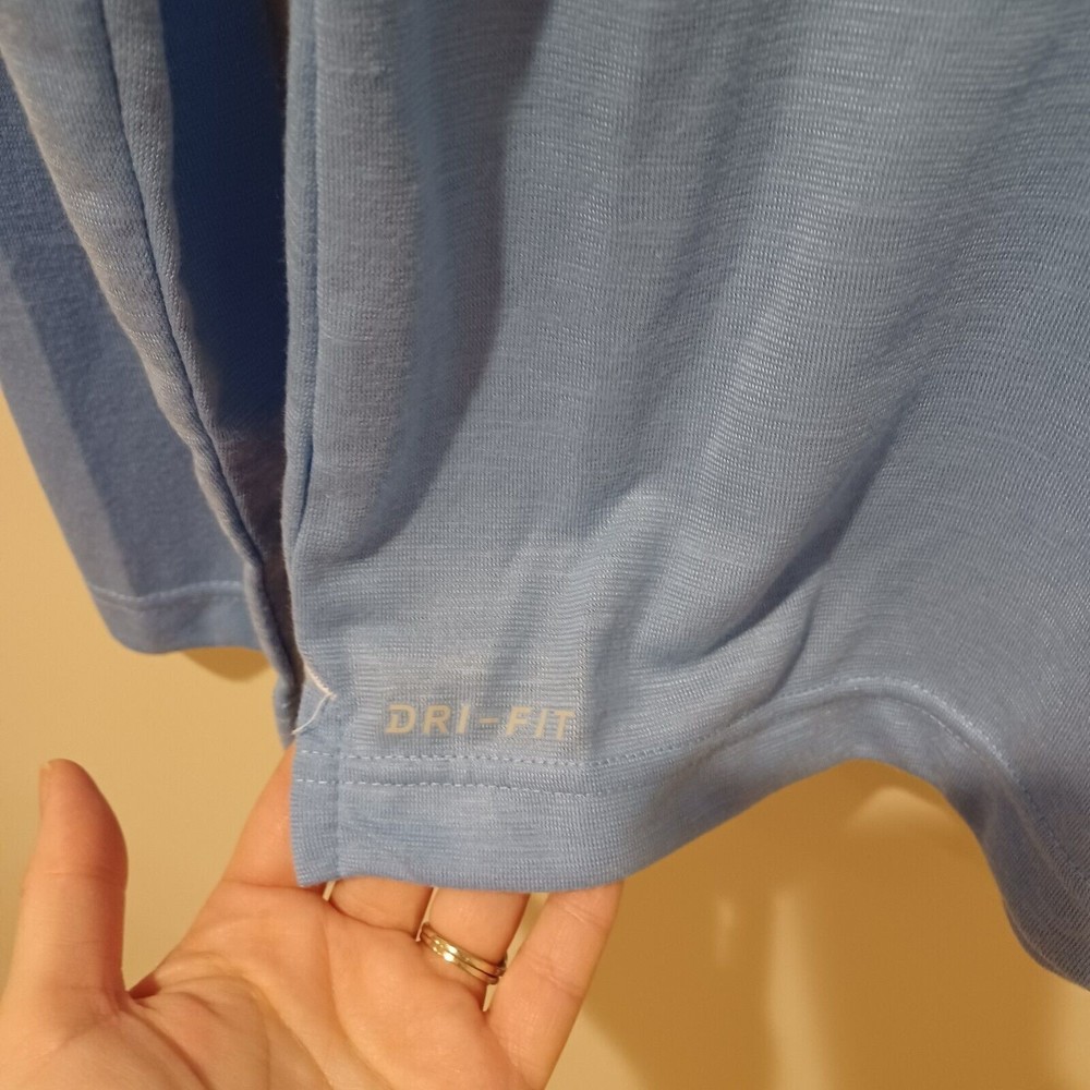 NEW Nike Dri-FIT Team Player Long Sleeve UV Football Shirt CW3539-448 Blue Sz S - Picture 2 of 8